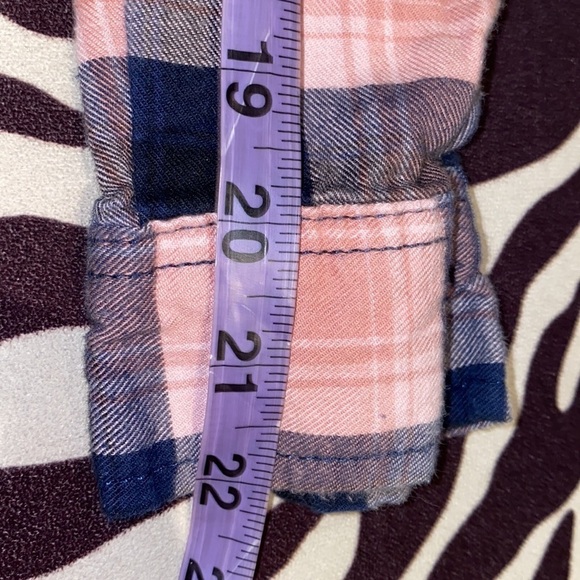 SWS floral pocket plaid skirt blouse with collar Sz S - Picture 9 of 11